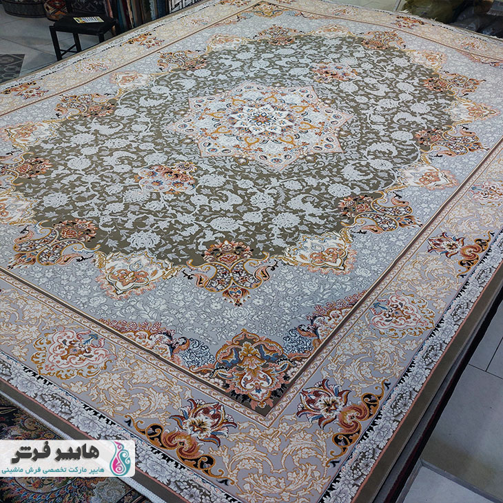 farsh-arzan-1020 فرش ارزان طرح لچک و ترنج کد 1020