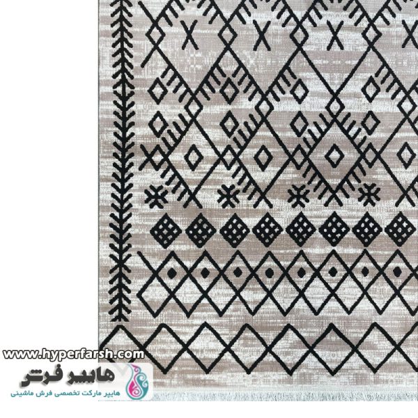 فرش سیزان طرح مراکشی کد 41063