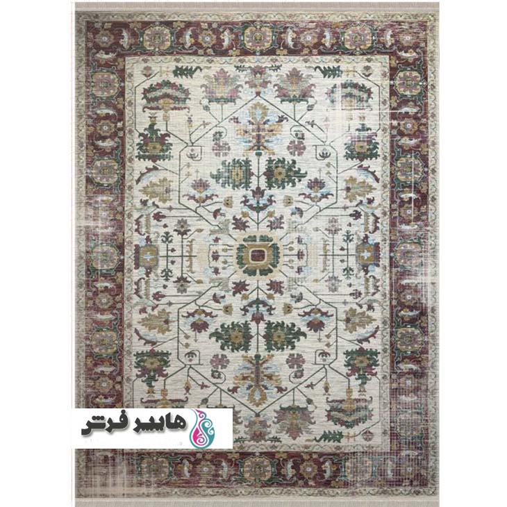 157477 فرش سلطان آباد طرح157477 کرم - Image 1