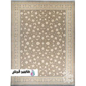 فرش قیطران طرح میرا زمینه نسکافه ای